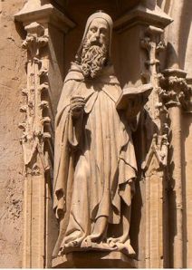 Statue de Raymond Lulle à l'entrée de la cathédrale de Palma de Majorque